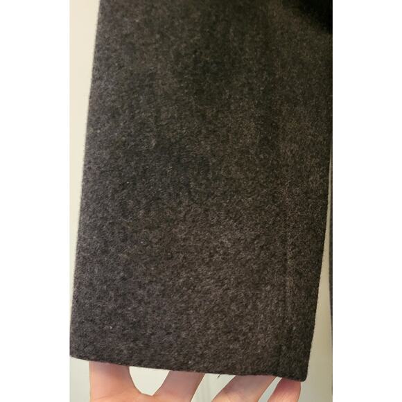 Lands End Wool Blend Women's Double Breasted Pea Coat Gray Size 4 - Picture 11 of 16